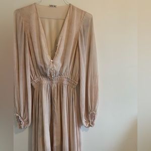 Loveshackfancy ONE OF A KIND dyed chiffon maxi dress